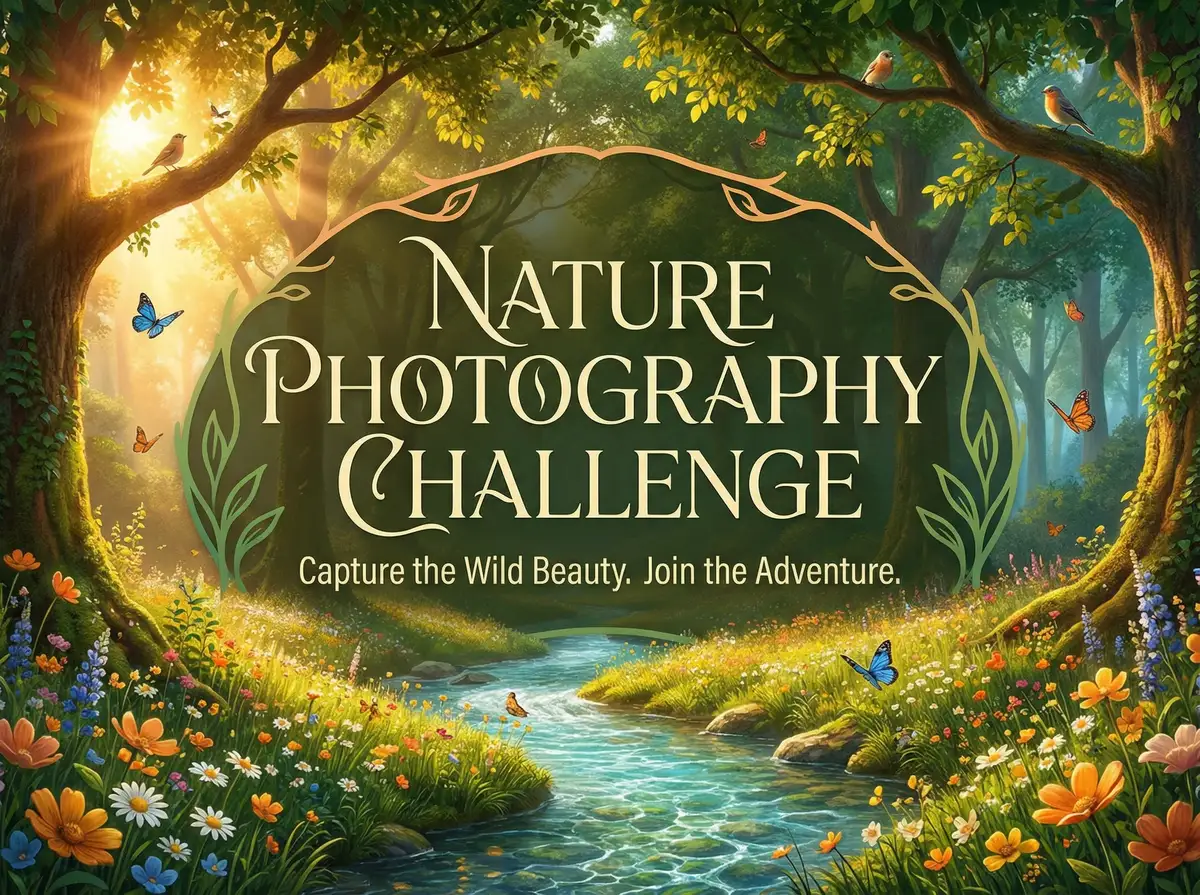 必撸大赛 自然摄影挑战主题赛事横幅
